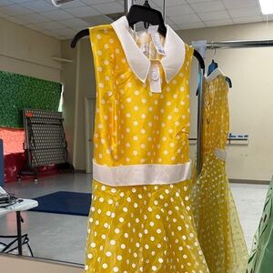 Yellow Polka Dot Kids Costume